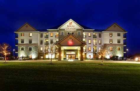 Berlin grande - Nestled in 4787 Township Road 366 in Berlin, Ohio, the luxurious guest rooms of the Berlin Grande Hotel offer tasteful decor and balconies or decks with views of the area's stunning landscape. Each room includes sparkling bathrooms complete with plush towels and environment-friendly Bee Kind toiletries from Gilchrist and Soames.